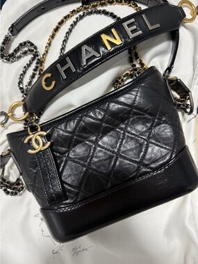 CHANEL Gabrielle Aged Calfskin Bag / small